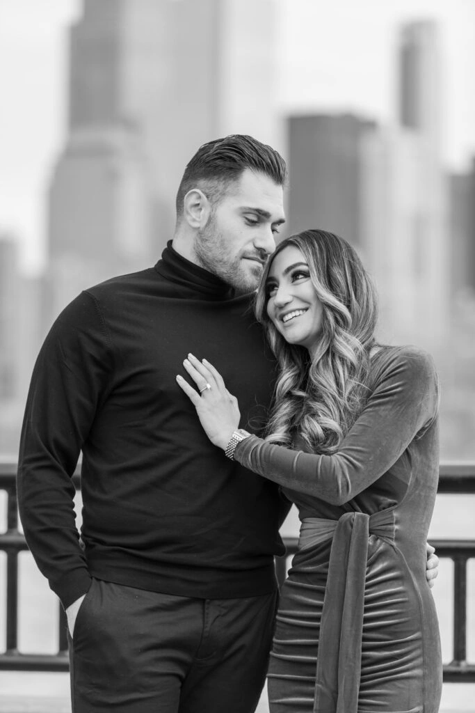 Engagement city couple