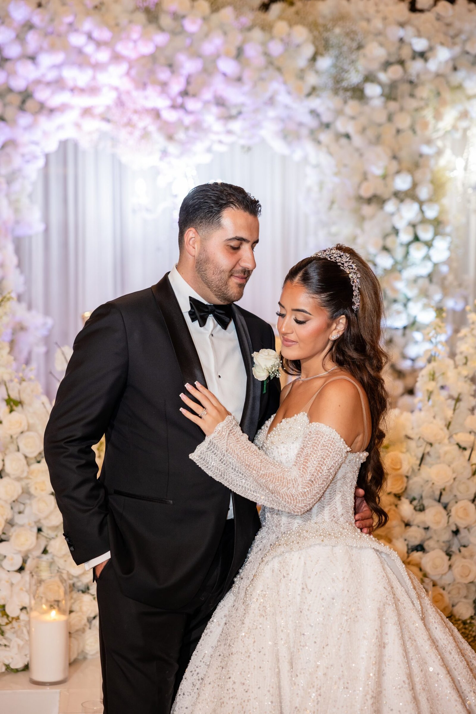 Bride and groom at their wedding, photographed by Team Zoom Studios